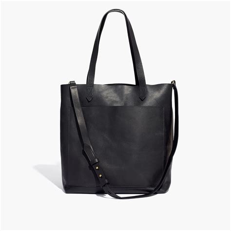 madewell medium leather transport tote